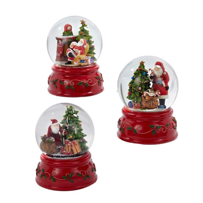 Kurt Adler Musical Santa Snowglobe