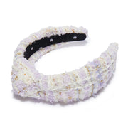 Lele Sadoughi - Tweed Knotted Headband - Lilac