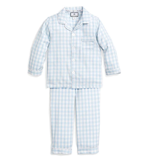 Light Blue Gingham Pajama Set