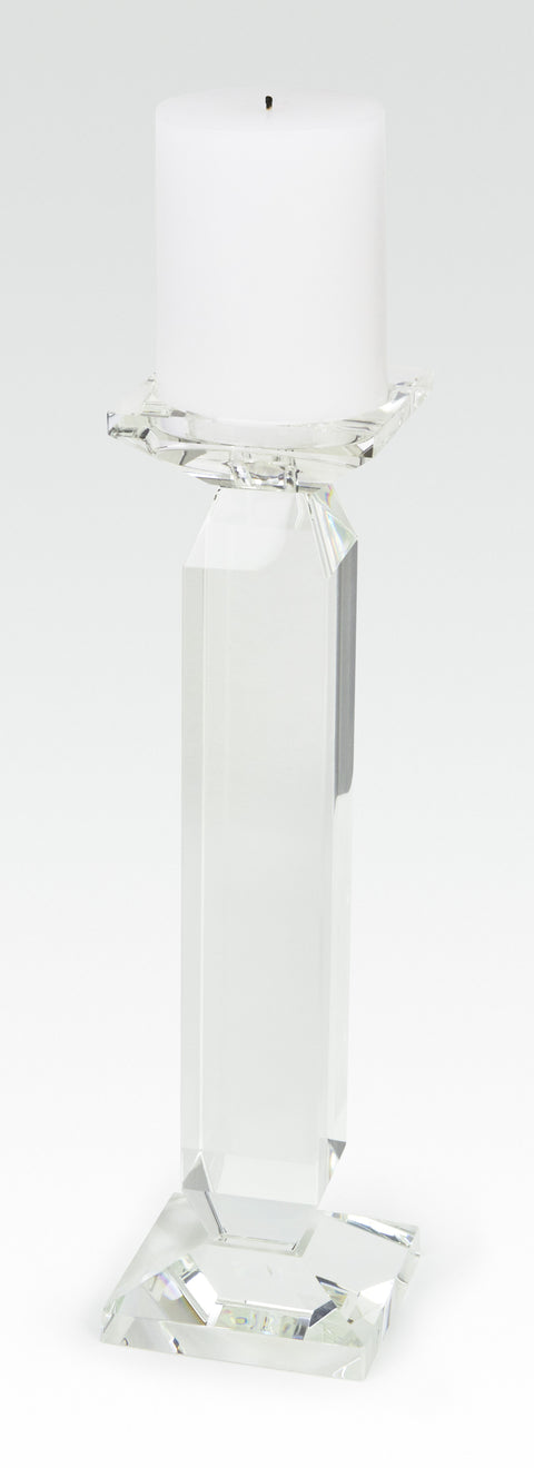 Crystal Pillar Candle Holder