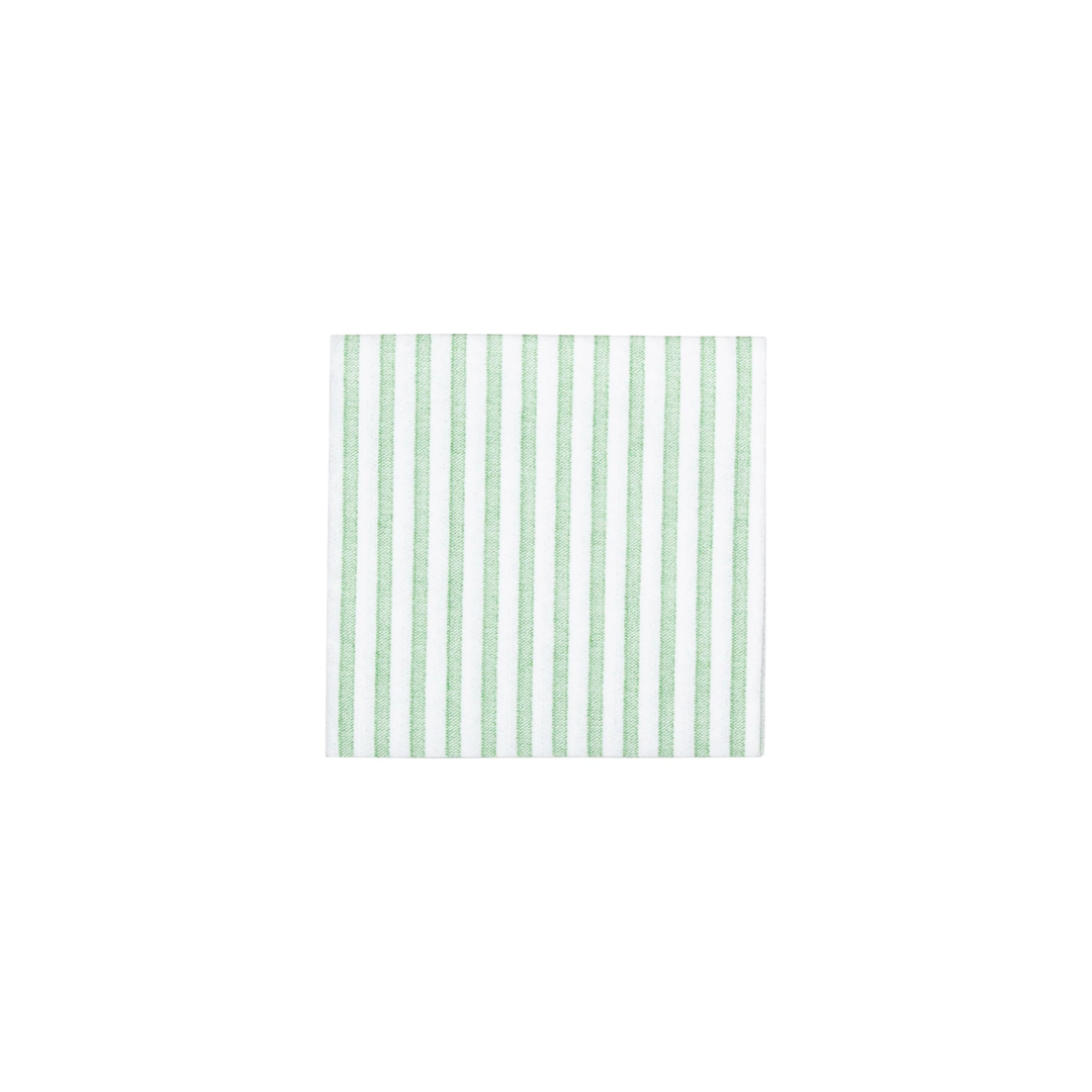 Vietri - Papersoft Cocktail Napkins - Green Capri Stripe