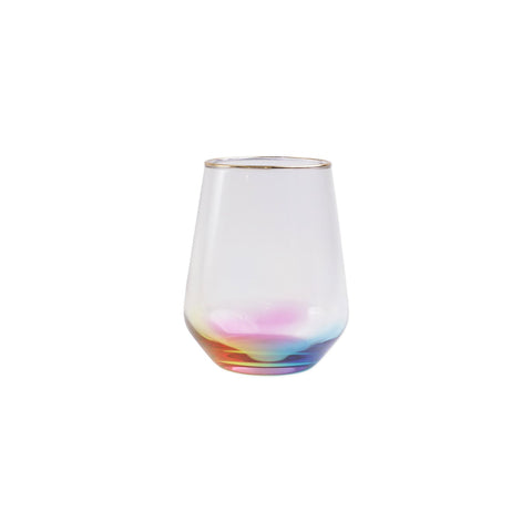 Vietri - Rainbow Stemless Wine Glass - Rainbow