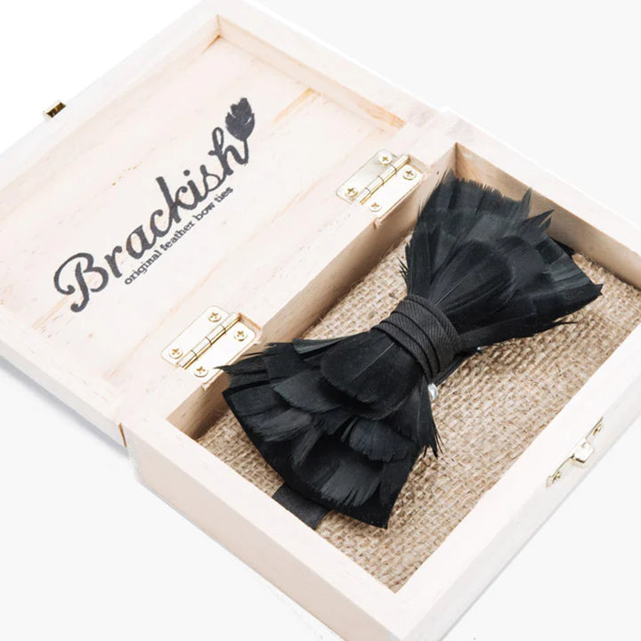 Brackish Bowtie Rice Feather