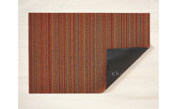 Chilewich - Skinny Stripe Shag Rug - Orange