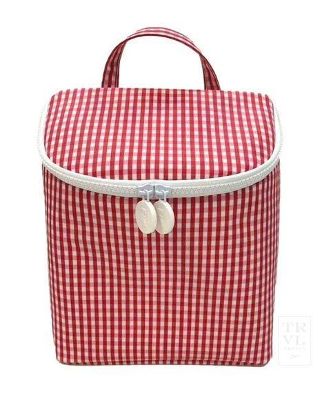 TRVL Design - Take Away Lunch Bag - Red Gingham