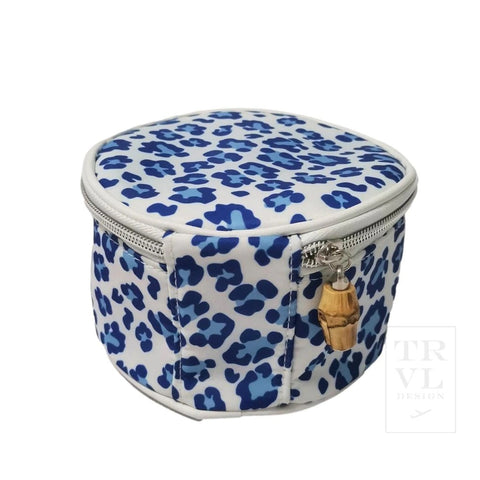 TRVL Design - Round Jewel Case - Blue Cheetah