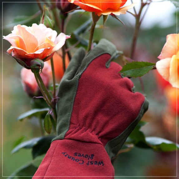 West Chester Gardener - Gauntlet Cuff Gloves - Rose